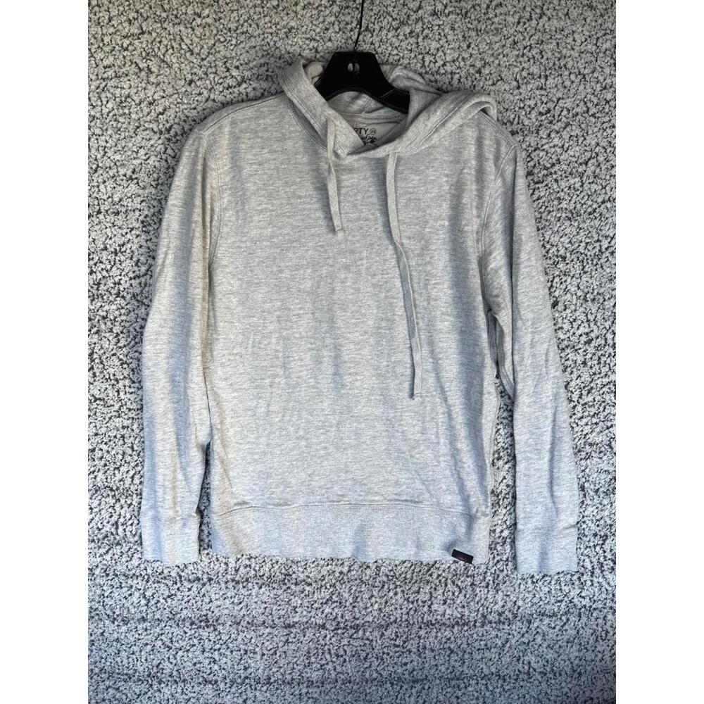 Faherty Sunwashed Organic Cotton Hoodie Light Gray XS Lightweight